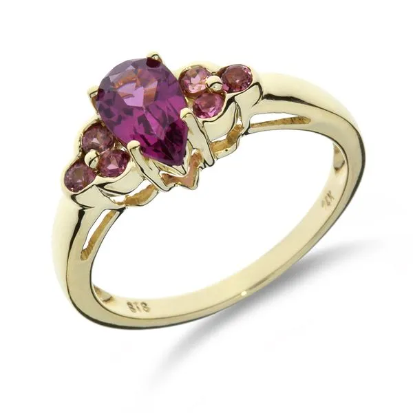 Raspberry rhodolite hot sale garnet ring